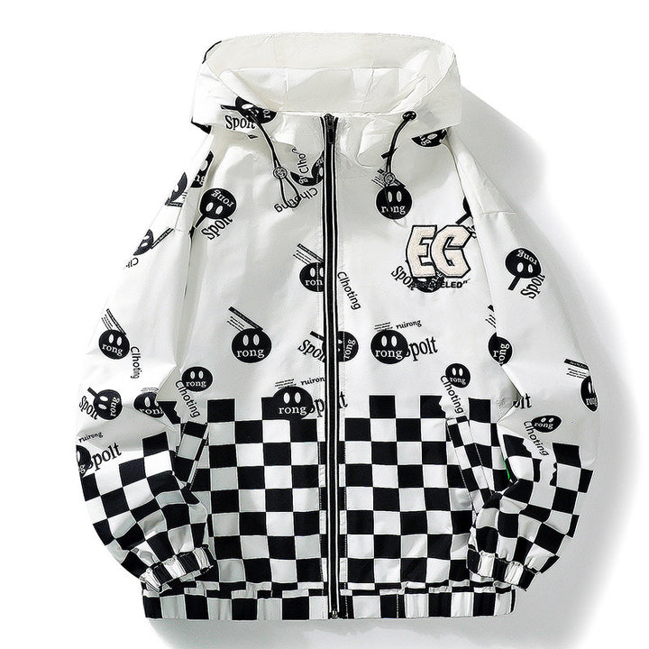 Unisex Stylische Kapuzenjacke mit modernen Grafiken Echo Archiv