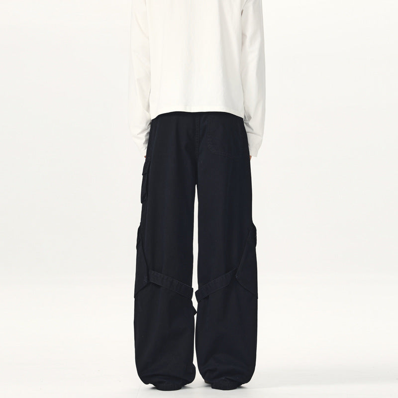 Herren Ultraweite Canvas-Cargohose mit D-Ring-Gurtsystem und multiplen Pattentaschen Echo Archiv