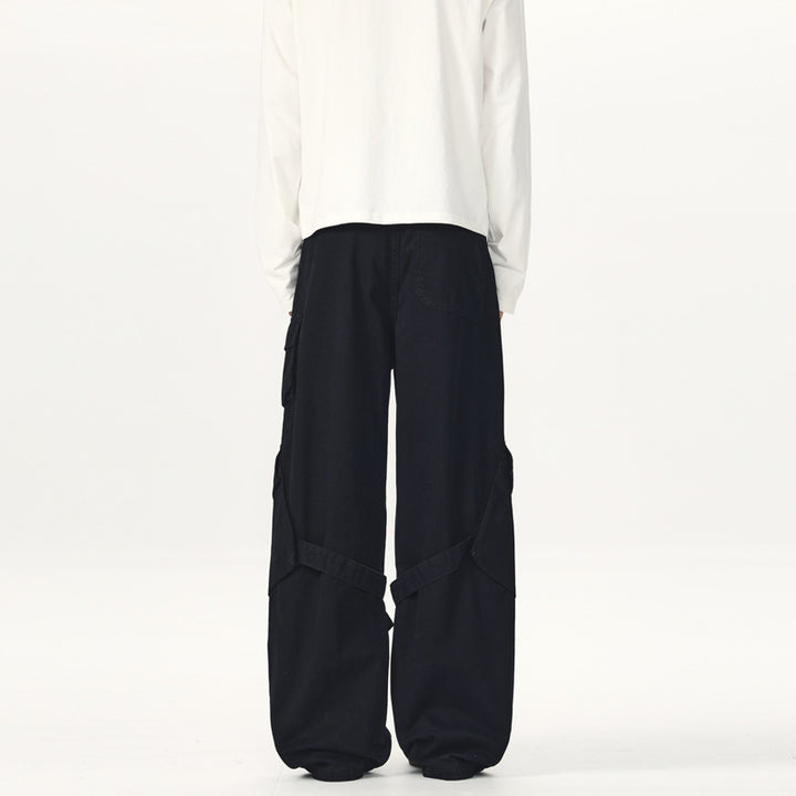 Herren Ultraweite Canvas-Cargohose mit D-Ring-Gurtsystem und multiplen Pattentaschen Echo Archiv
