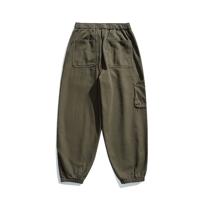 Herren Lockere Cargo-Jogginghose mit elastischem Bund Kordelzug und Utility-Taschen Echo Archiv