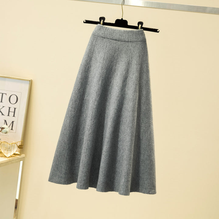 Damen Eleganter, schwingender Midi-Rock Echo Archiv