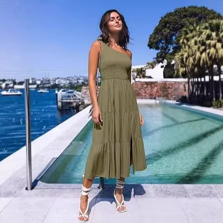 Damen Maxikleid mit ärmellosem Design und elastischem Bustier Echo Archiv