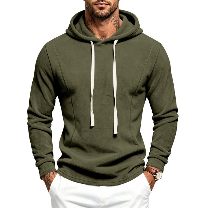 Herren Fleece-Hoodie mit Kapuze und verstellbarem Saum Echoarchiv