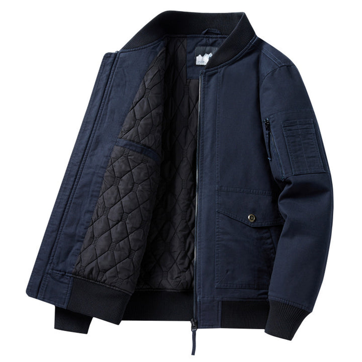 Herren Modische Bomberjacke mit Steppfutter Echo Archiv