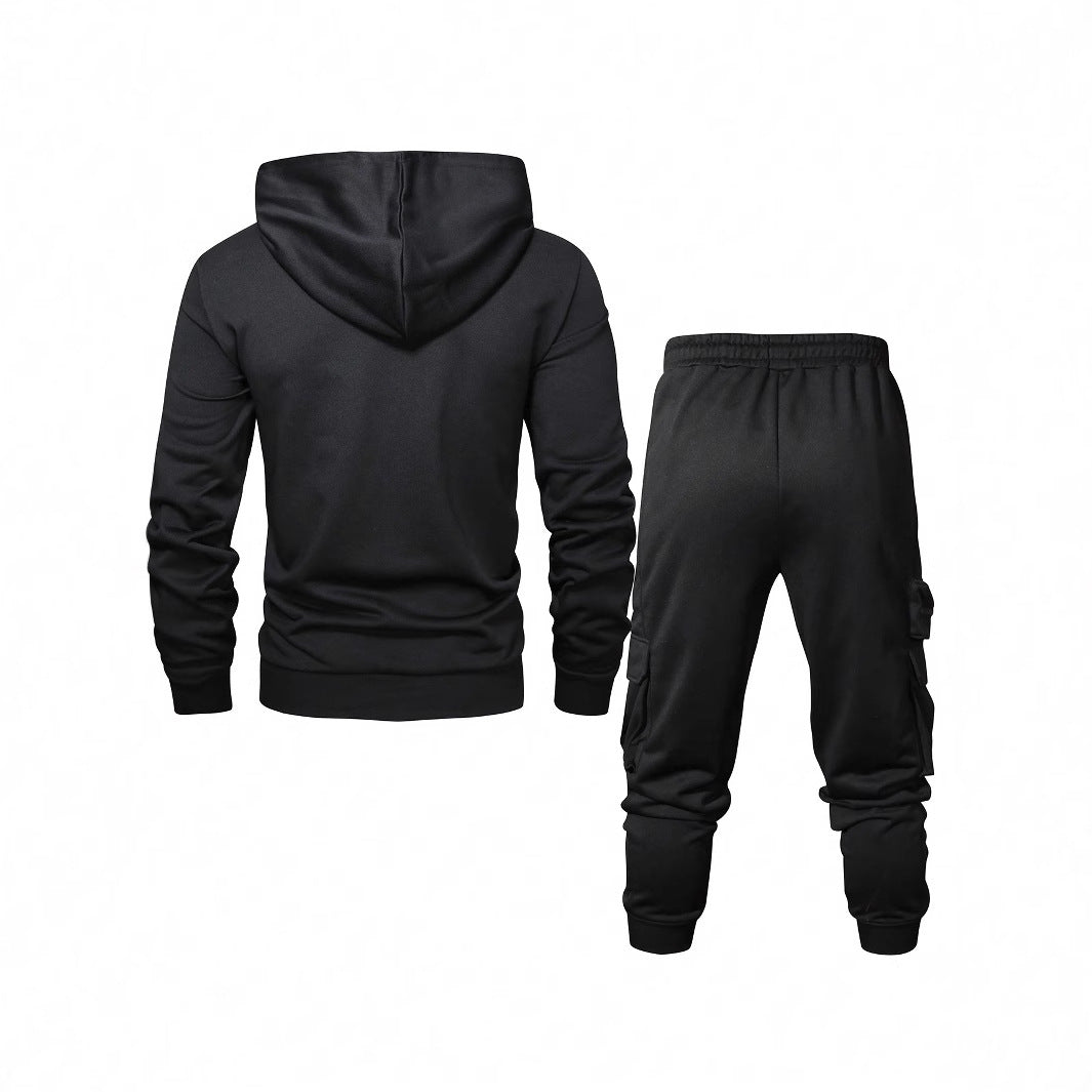 Herren Komfortables Hoodie- und Jogginghosen-Set mit praktischen Taschen Echoarchiv