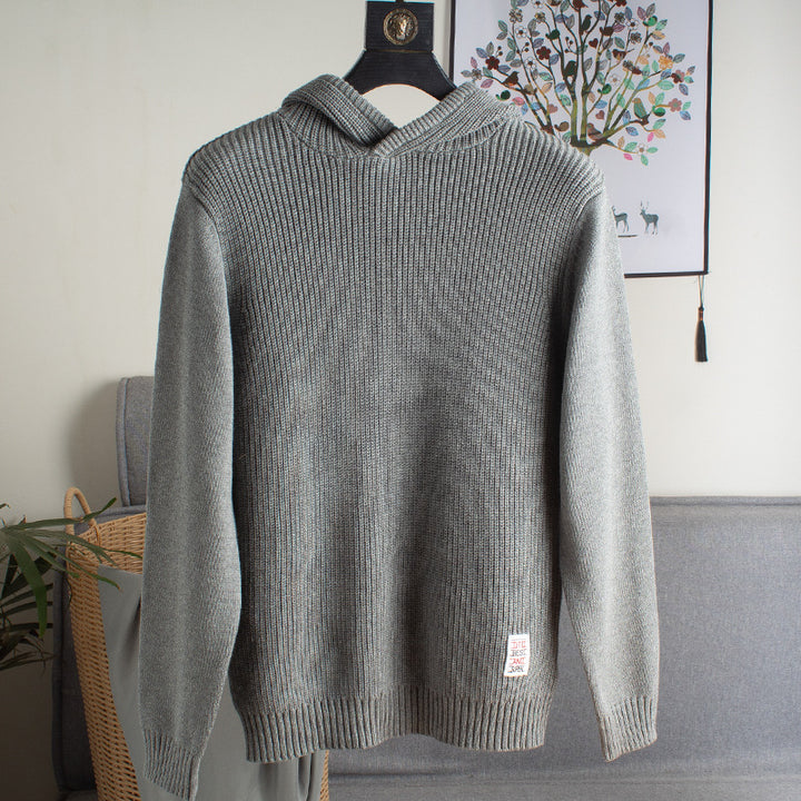 Damen Grobstrickpullover mit Kapuze Echo Archiv