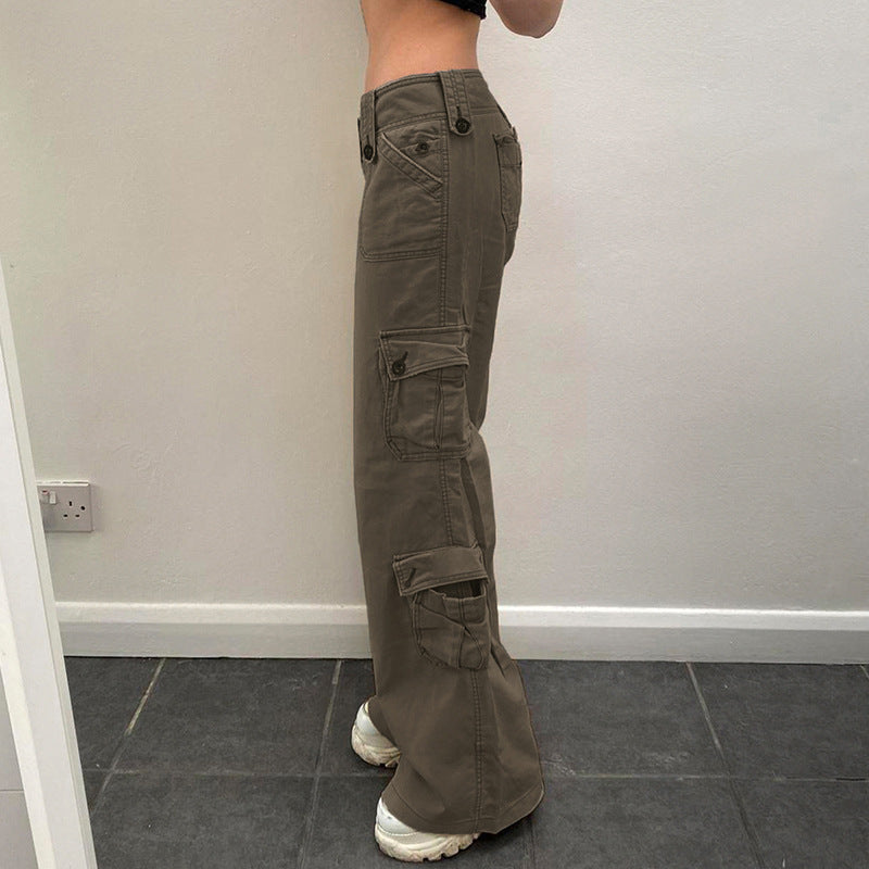Damen Cargo-Hose mit praktischen Seitentaschen und lässigem Schnitt Echoarchiv