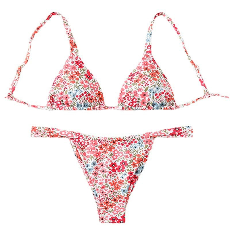 Damen Triangel-Bikini mit floralem Muster und verstellbaren Trägern Echo Archiv 1779790786