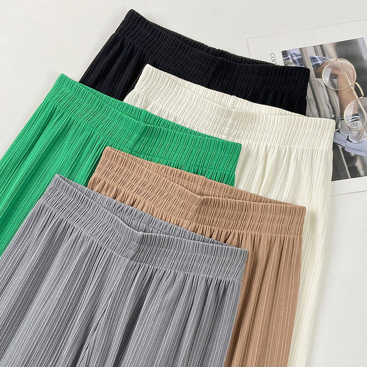 Damen Plissierte Weitbein-Hosen Echo Archiv