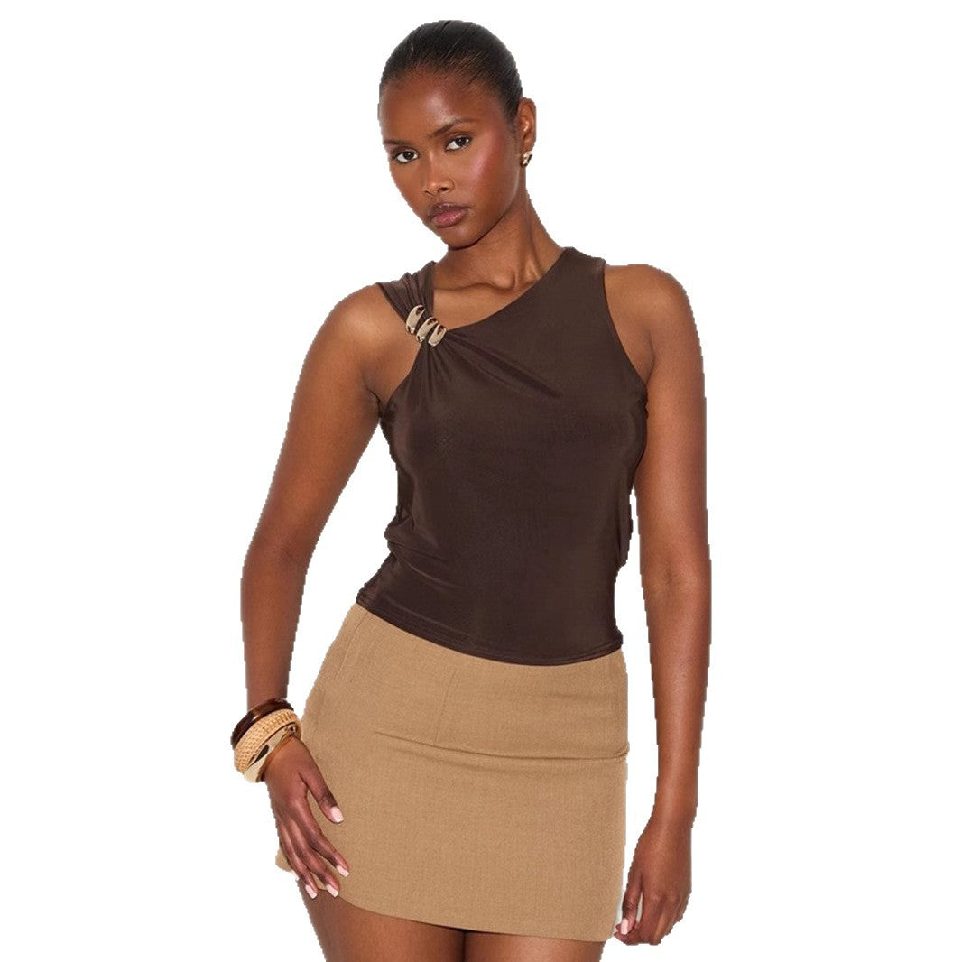 Damen Elegantes Tanktop mit dekorativem Knotendetail Echo Archiv