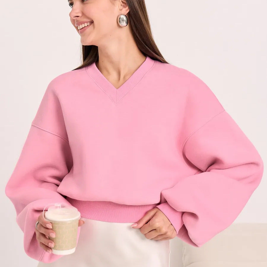 Damen Modischer Oversized Pullover Echo Archiv