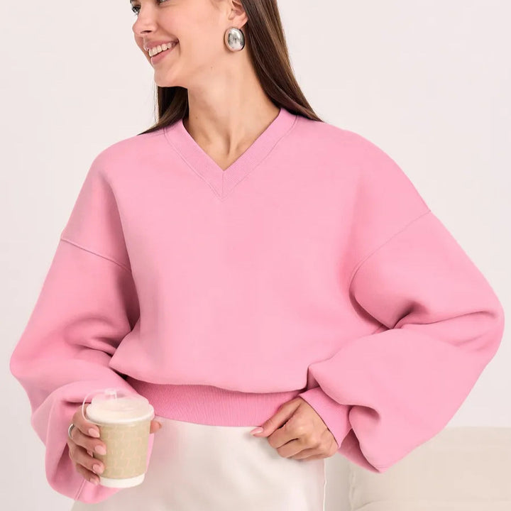 Damen Modischer Oversized Pullover Echo Archiv