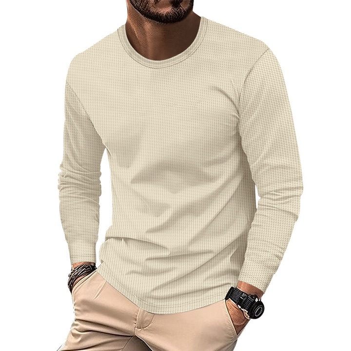 Herren langärmliges Shirt mit strukturiertem Design Echoarchiv