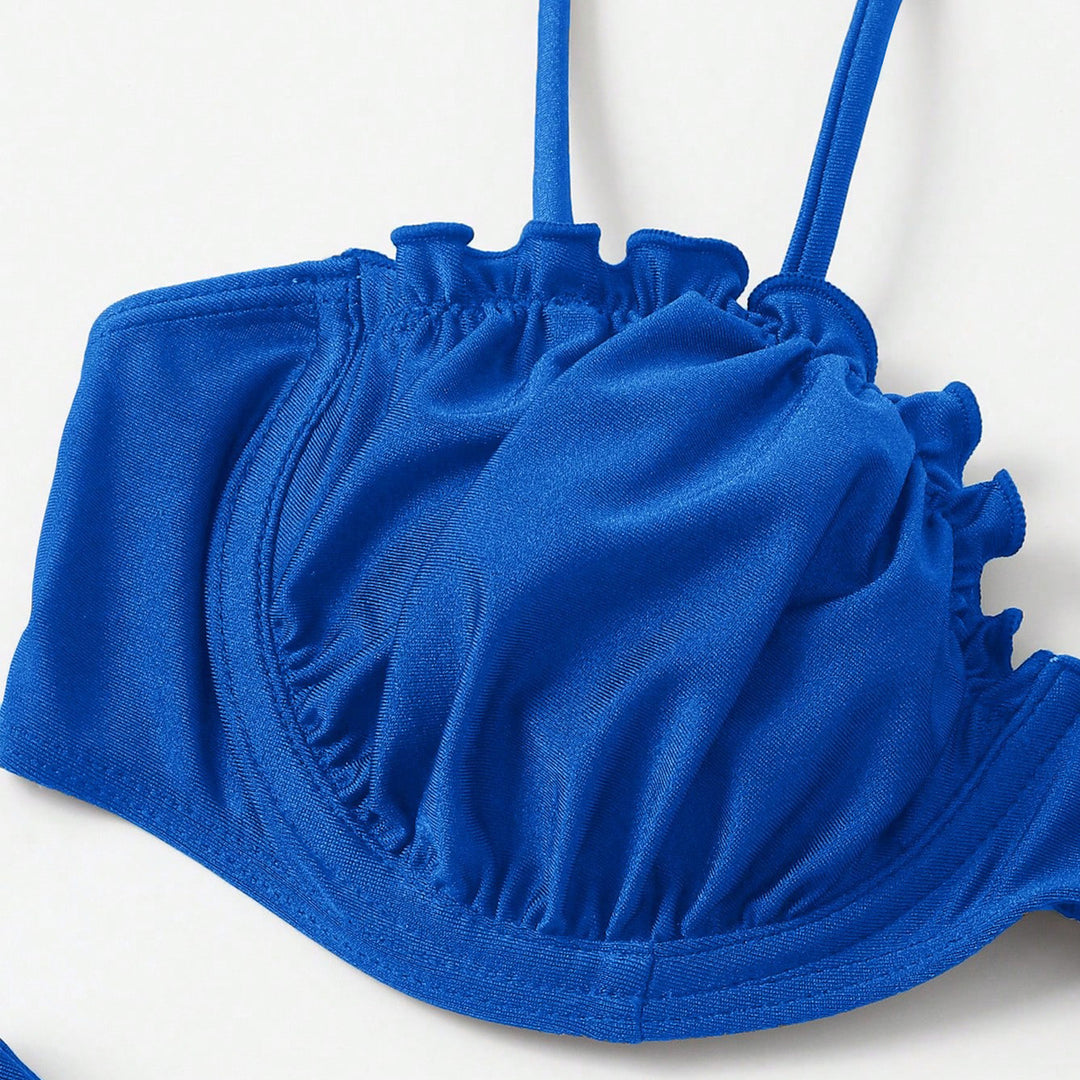 Damen Push-Up-Bikini mit Raffung und verstellbaren Trägern Echo Archiv