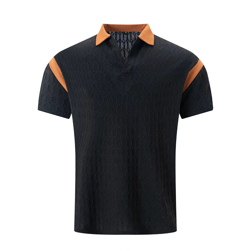 Herren Kurzarm Poloshirt mit strukturiertem Kragen und sportlichem Design Echoarchiv