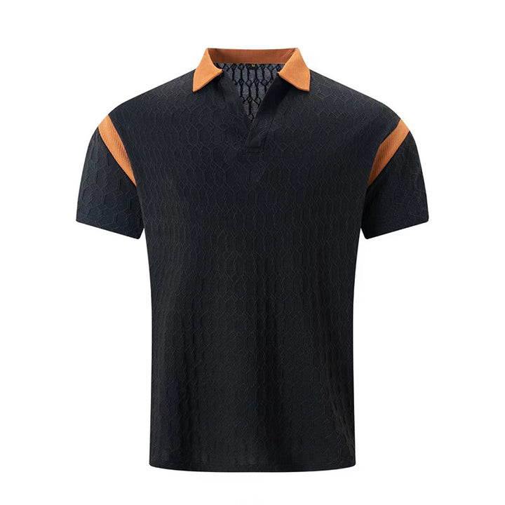 Herren Kurzarm Poloshirt mit strukturiertem Kragen und sportlichem Design Echoarchiv