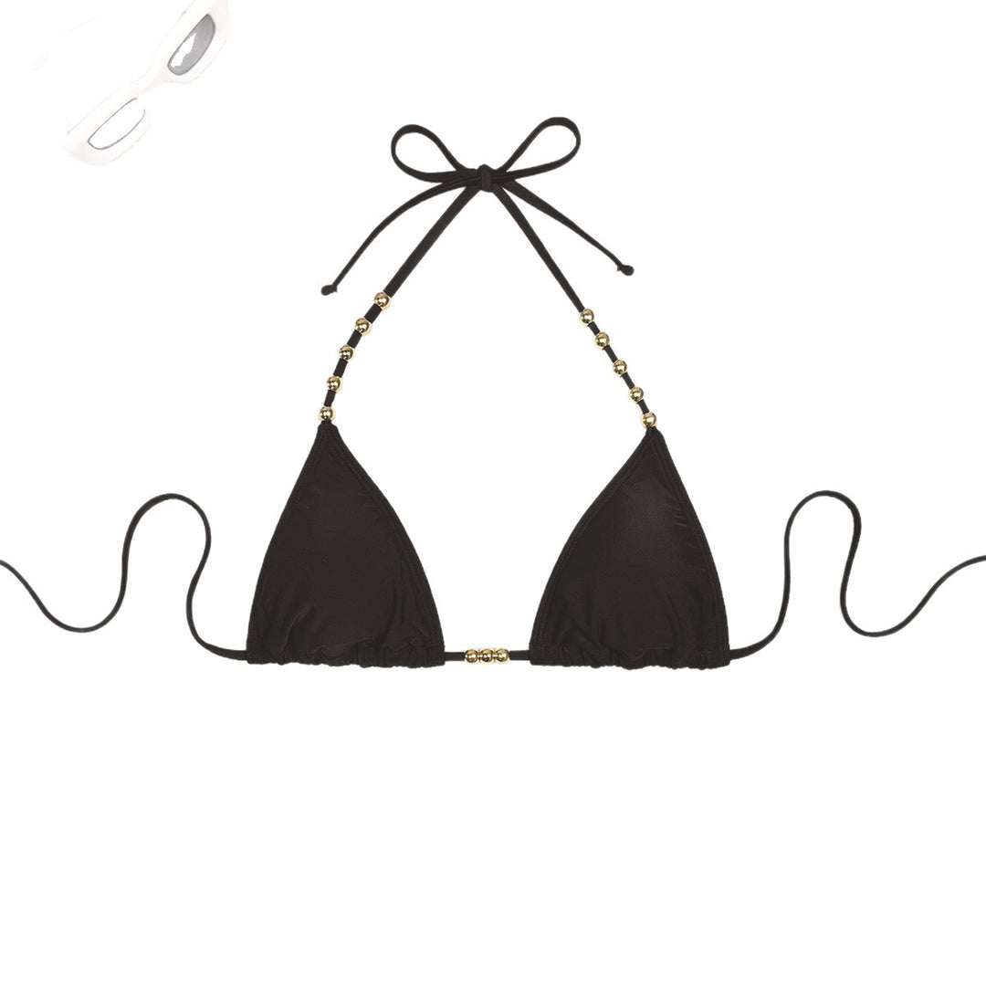 Damen Triangel-Bikini mit dekorativen goldfarbenen Akzenten Echo Archiv