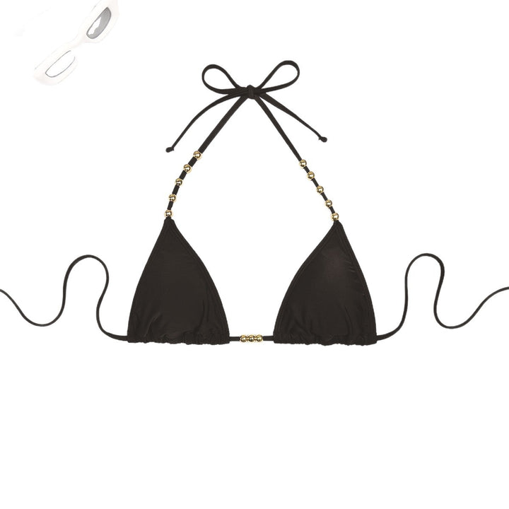 Damen Triangel-Bikini mit dekorativen goldfarbenen Akzenten Echo Archiv