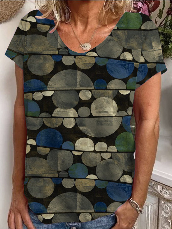 Damen T-Shirt mit einzigartigem Mandala-Design Echo Archiv