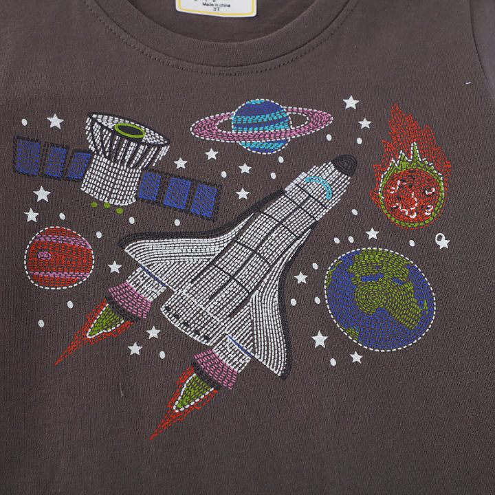 Jungen T-Shirt mit aufregendem Weltraum-Motiv Echo Archiv