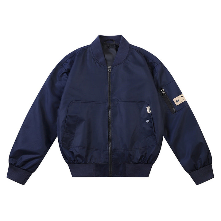 Herren  leichte Nylon Bomberjacke mit geripptem Kragen, Bündchen, Saum und Ärmeltasche mit Reißverschluss Echo Archiv