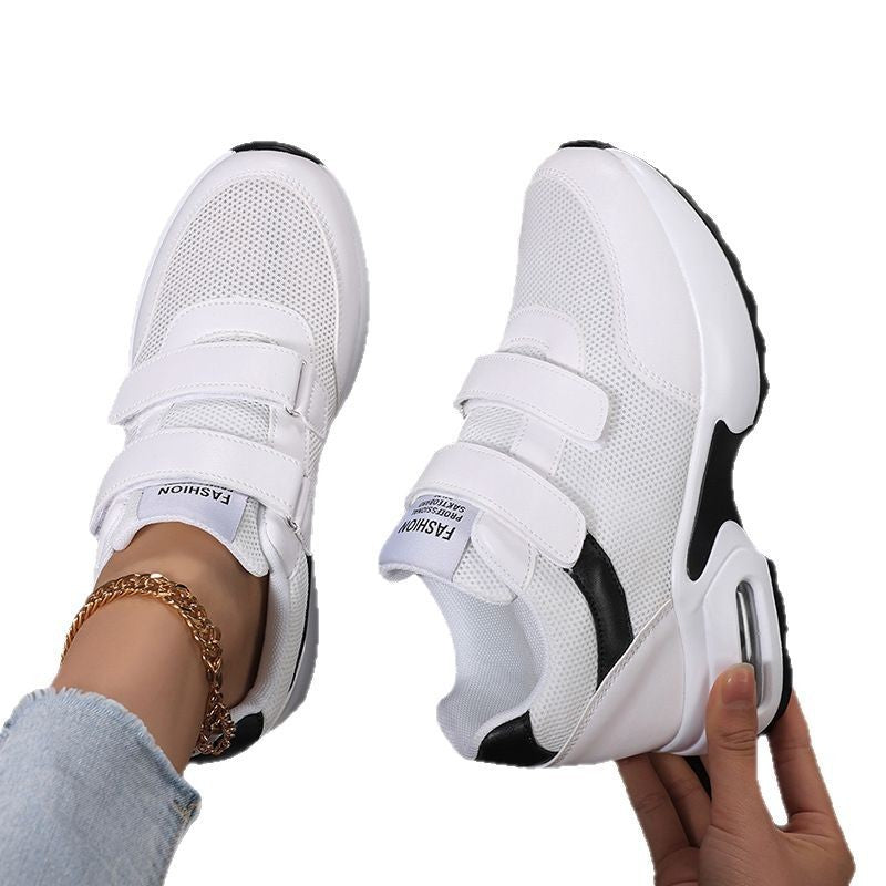 Damen nan sportliche Plateausneaker mit Klettverschluss und sichtbarer Luftpolstersohle aus atmungsaktivem Mesh Echo Archiv