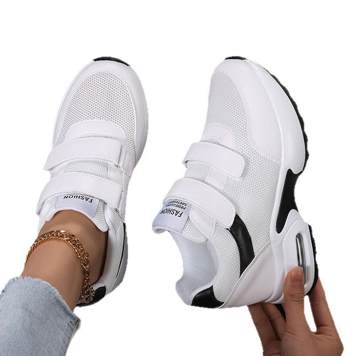 Damen nan sportliche Plateausneaker mit Klettverschluss und sichtbarer Luftpolstersohle aus atmungsaktivem Mesh Echo Archiv