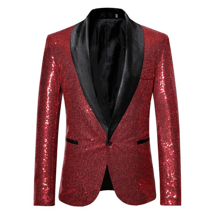 Herren glamouröser Paillettenblazer Echoarchiv 1760556863