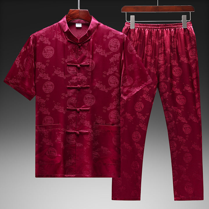 Herren traditionelle chinesische Seidenjacke Echoarchiv