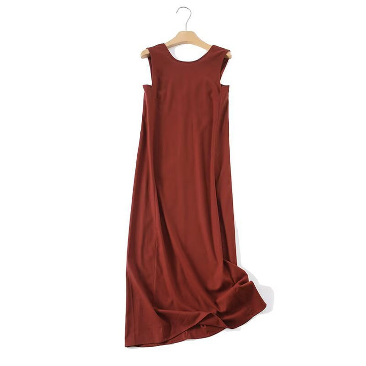 Damen Maxikleid mit elegantem V-Ausschnitt und fließendem Stoff Echo Archiv