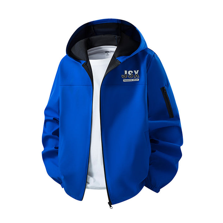 Herren Sportliche Windbreakerjacke mit Kapuze Echo Archiv