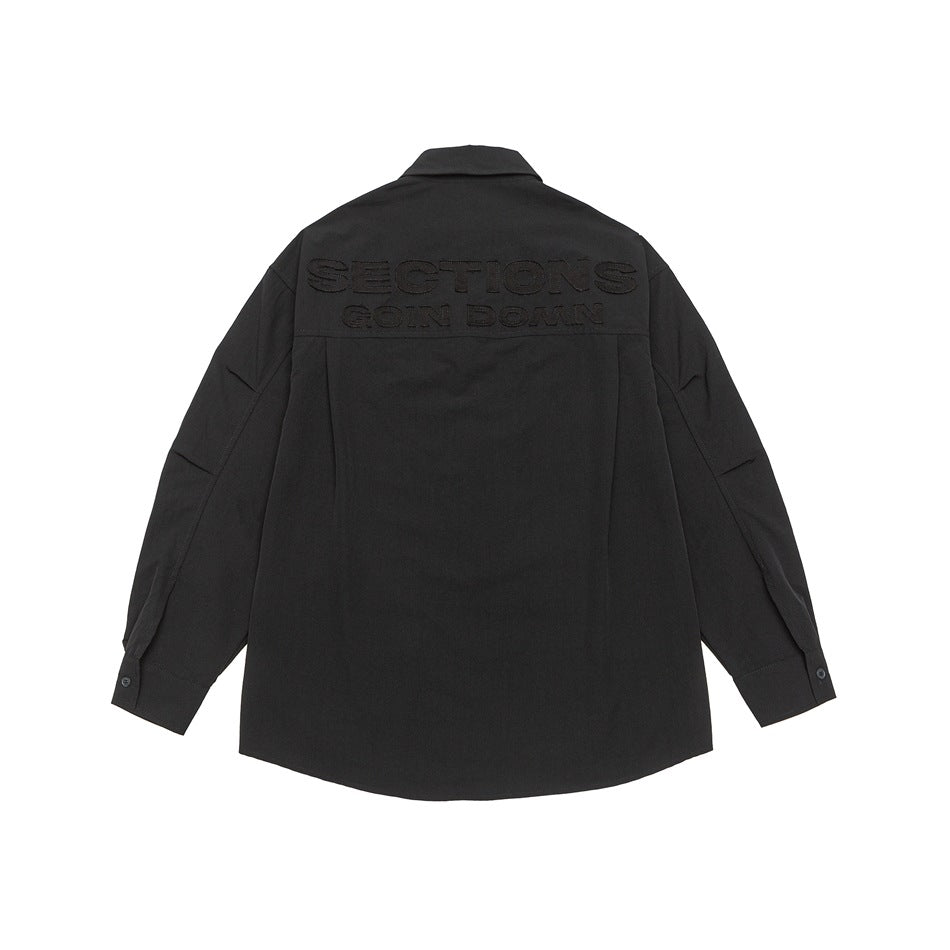 Unisex Kariertes Overshirt im Patchwork-Look mit Brusttasche Echoarchiv