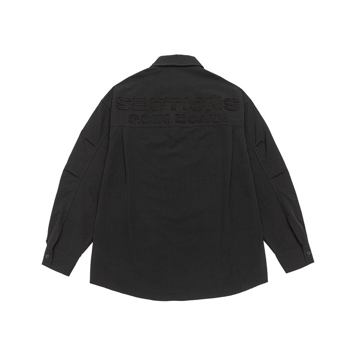 Unisex Kariertes Overshirt im Patchwork-Look mit Brusttasche Echoarchiv