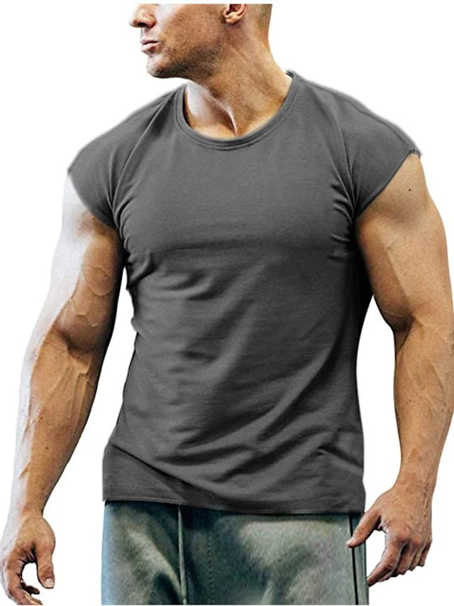 Herren ärmelloses Muskelshirt mit sportlichem Schnitt Echoarchiv