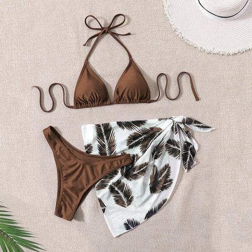 Damen Triangel-Bikini mit gefüttertem Oberteil und elegantem Wickeltuch Echo Archiv