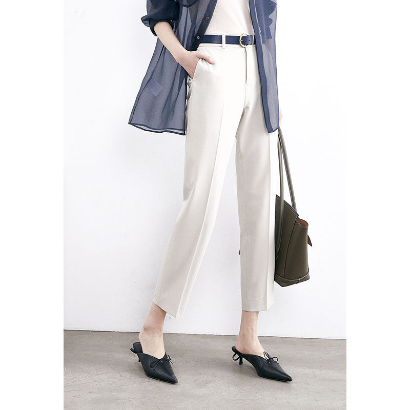 Damen Elegante Hochtaillierte Anzughose Echoarchiv