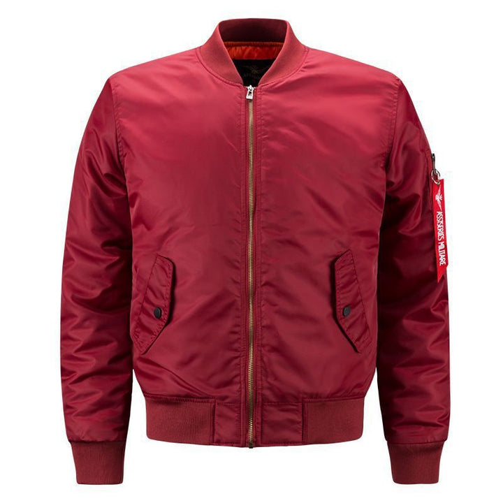 Herren windabweisende Pilot-Bomberjacke mit wattierter Innenlage und Ärmeltasche Echo Archiv