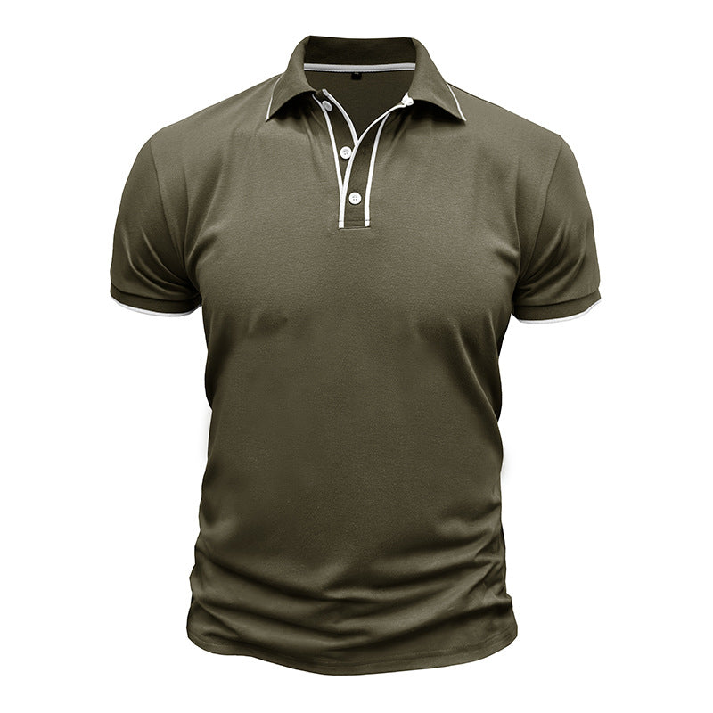 Herren Poloshirt mit atmungsaktivem Funktionsmaterial und modernem Knopfdesign Echoarchiv