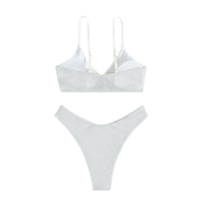 Damen Triangel-Bikini mit elegantem Knoten-Design und hohem Beinausschnitt Echo Archiv