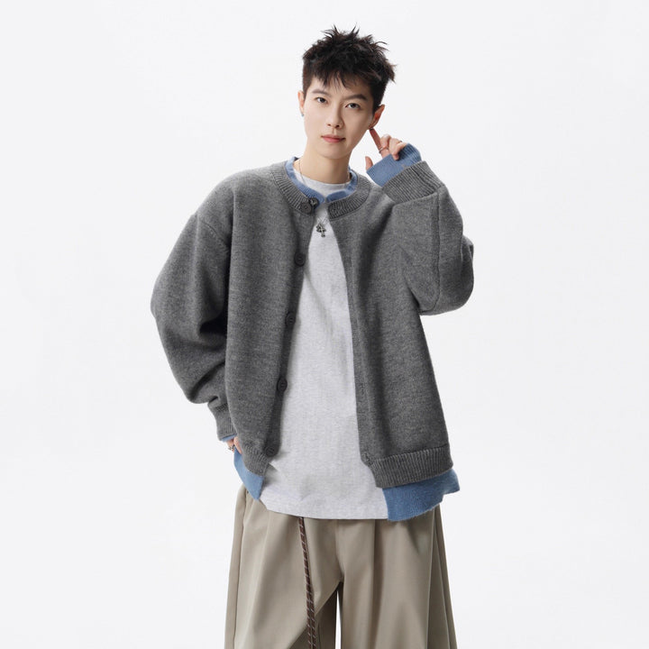 Damen Oversized Strickjacke mit Knopfleiste Echoarchiv