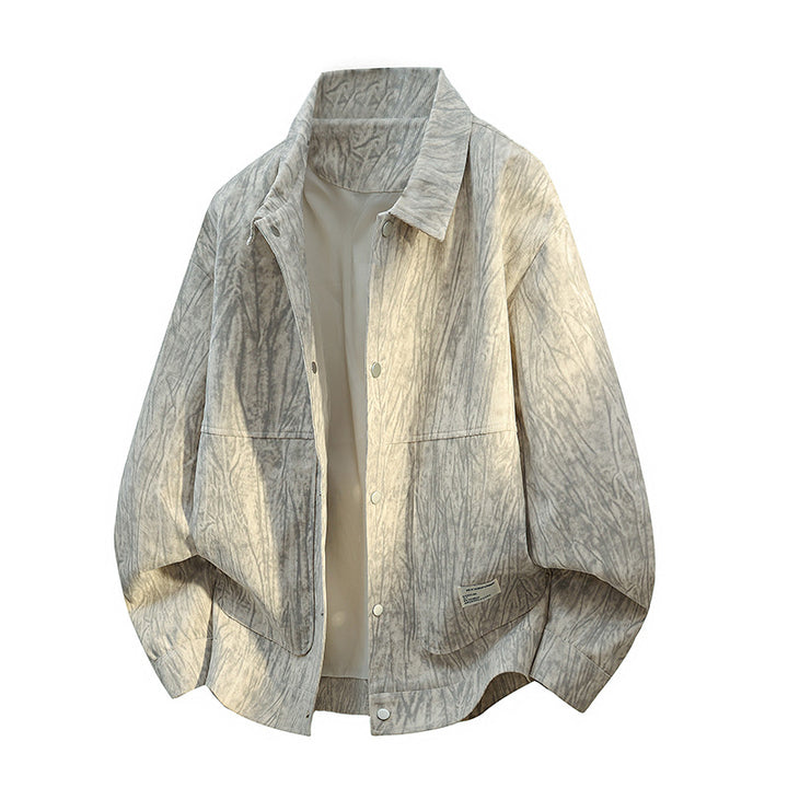 Herren Modische Übergangsjacke mit hohem Kragen Echo Archiv