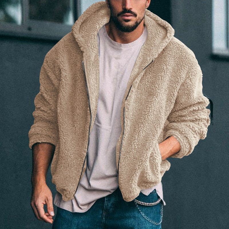 Herren kuschelige Fleecejacke mit hochwertiger Innenfütterung und praktischem Reißverschluss Echoarchiv