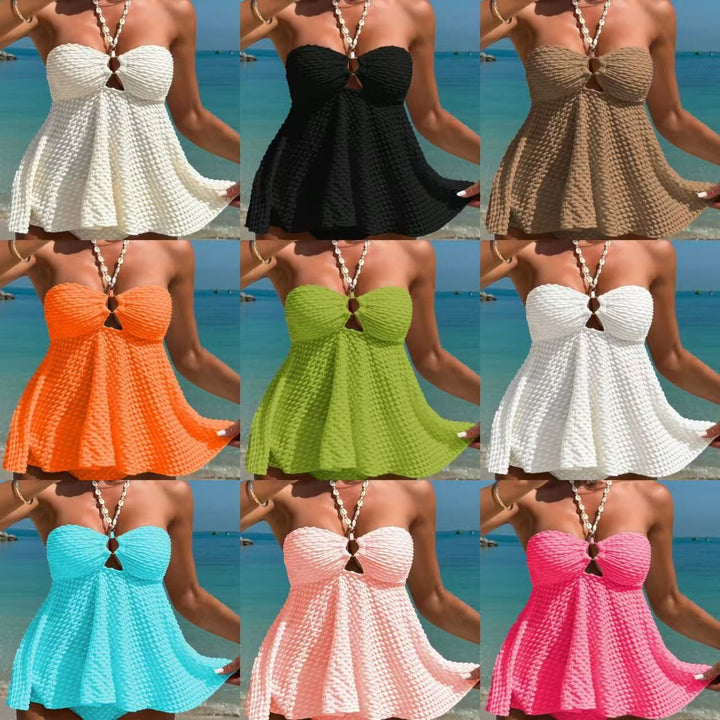 Damen Eleganter Strandkleid Badeanzug Echo Archiv