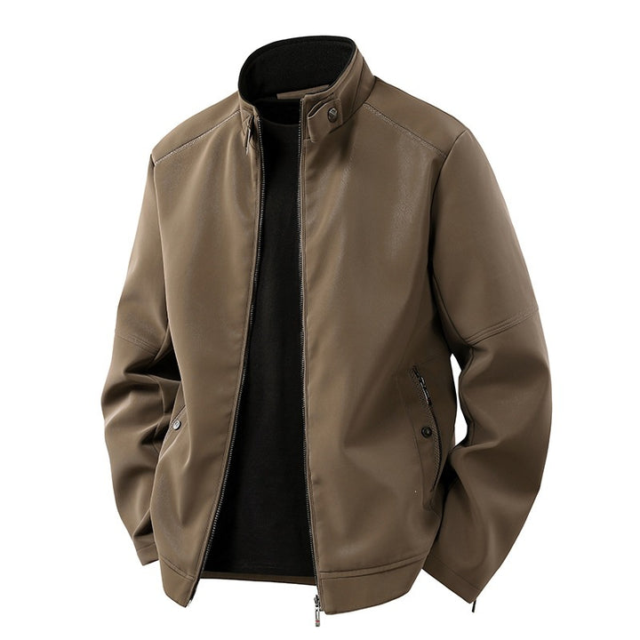 Herren Stilvolle und moderne Kunstlederjacke Echo Archiv