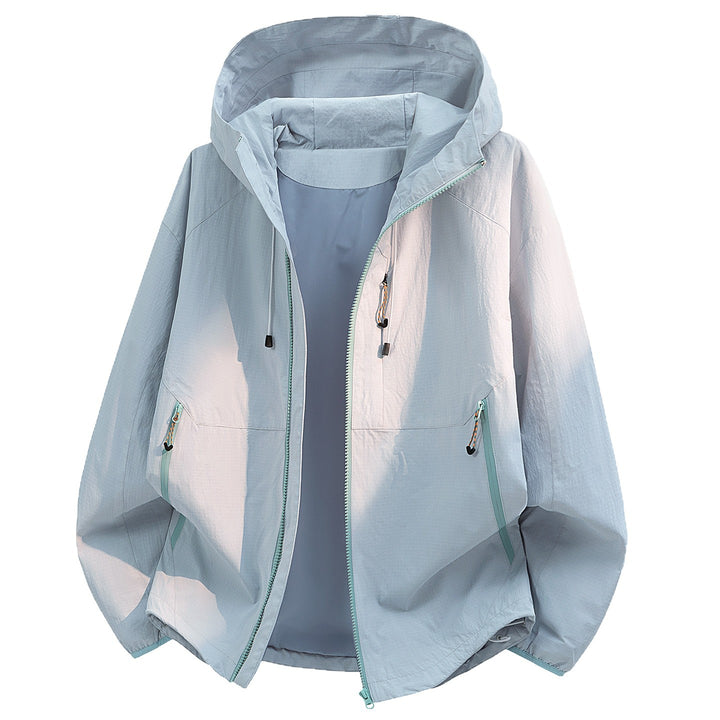 Damen Wasserabweisende Übergangsjacke mit Kapuze Echoarchiv