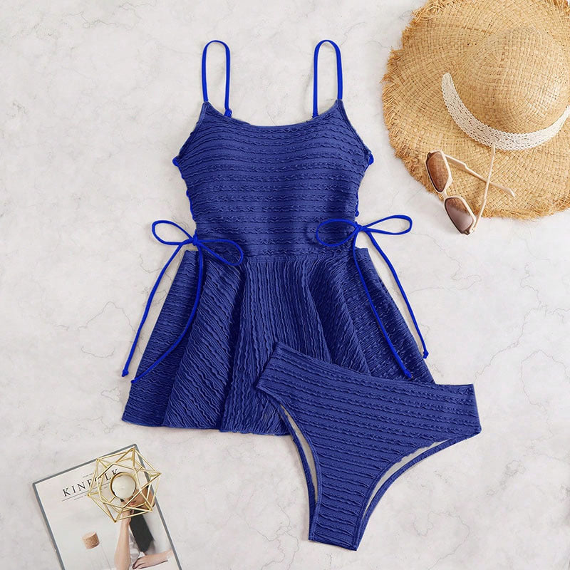 Damen Tankini-Set mit elastischer Raffung und verstellbaren Trägern Echo Archiv