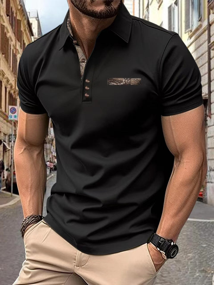 Herren Poloshirt mit modischen Akzenten Echoarchiv
