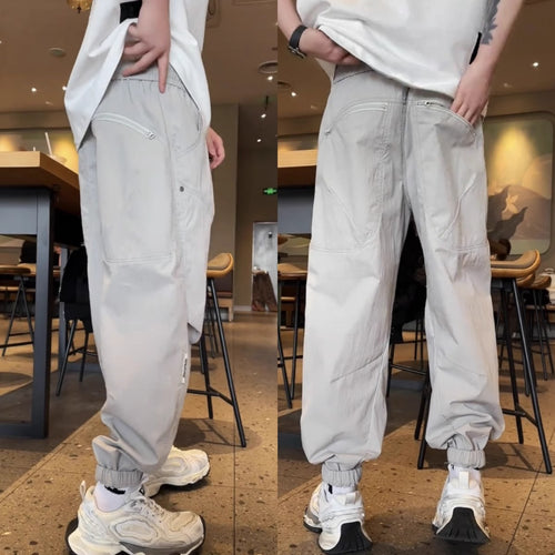 Herren Bequeme Cargo-Hose mit elastischem Bund Echoarchiv