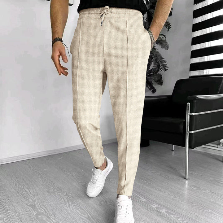 Herren Modische Chinohose mit elastischem Bund und praktischen Taschen Echoarchiv
