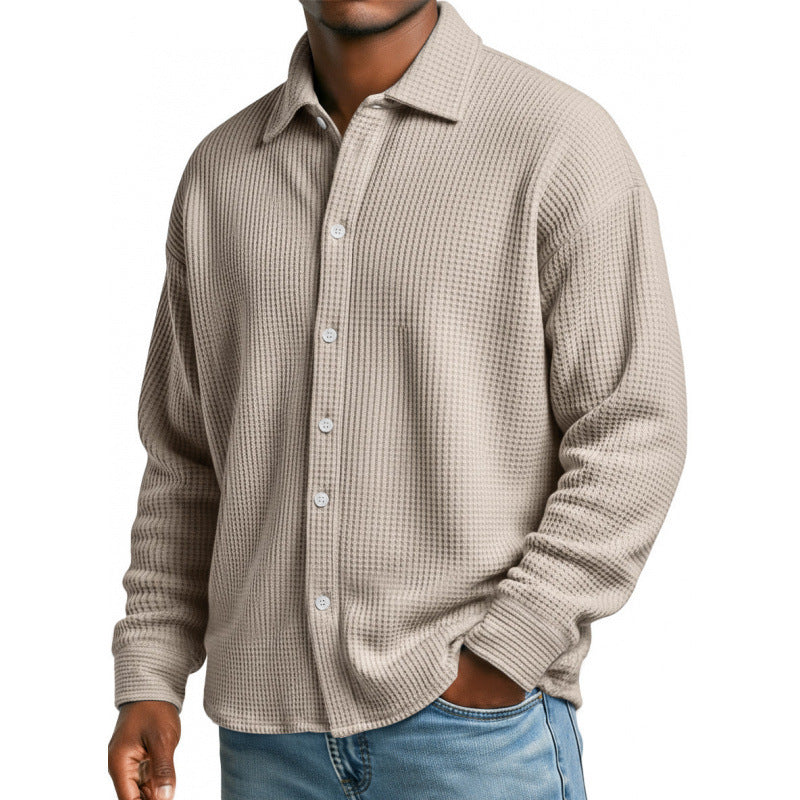 Herren Modische Strickjacke mit hohem Kragen Echoarchiv